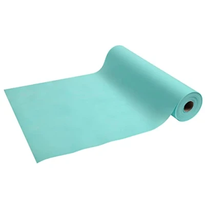 Bild av Pro Nappe Ref R732428I Engångshuvud av spunbond fleece kartong med 4 rullar 24 M lång x 0,4 bred förskuren var 1,20:e representerar 20 huvuden huvud turkosfärg