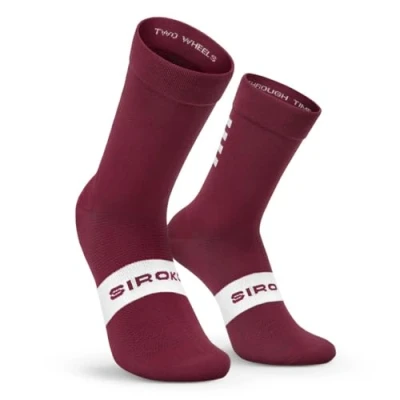 Bild av Siroko Cykelstrumpor S1 Maroon Volata M L Rödbrun