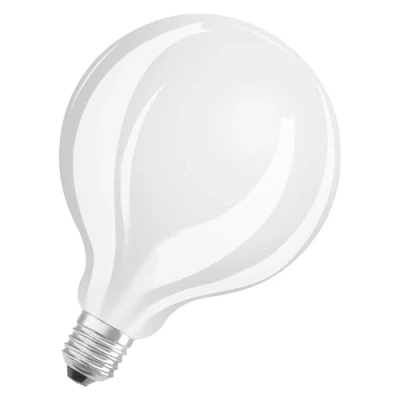 Bild av OSRAM LED Star GLOBE125, matt lampa med glödtråd i globenform 125 mm diameter, E27 sockel, kallt vitt (4000K), 2452 lumen, ersätter vanliga 150W lampor, 1 pack