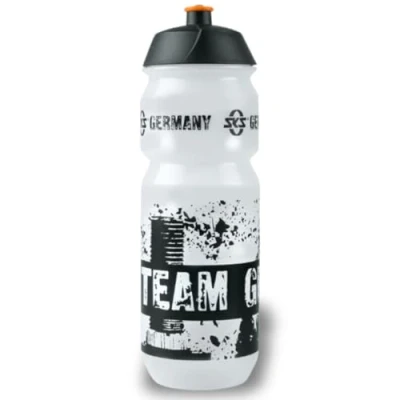 Bild av SKS GERMANY TEAM BOTTLE LARGE 750 ml drickflaska i sportig design (tillbehör för alla vanliga flaskhållare, läckagesäker push pull ventil, ergonomisk form, avtagbart lock)