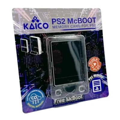 Bild av Kaico gratis McBoot 8 MB PS2 minneskort som kör FMCB 1.966 för Sony PlayStation 2 Din Plug and Play CFW
