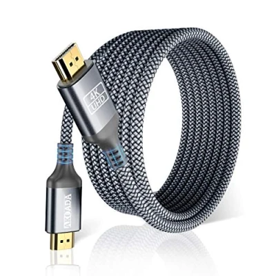 Bild av AKOADA 4K HDMI kabel 4,5 m, höghastighets ledning 2.0 ultra 18 Gbps 4 K @60 Hz stöder video UHD 2160p, HD 1080p, 3D, Ethernet, HDCP 2.2 ARC, kompatibel med Fire TV PS3 PS4