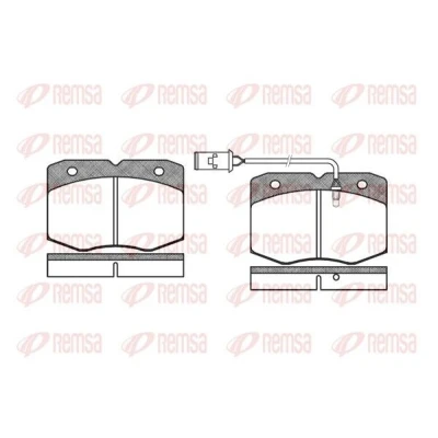 Bild av REMSA 0435.02 Jeu de plaquettes frein Essieu avant contact signal d&#039;usure inclus IVECO: DAILY 2 Pritsche/Fahrgestell, Kasten/Kombi