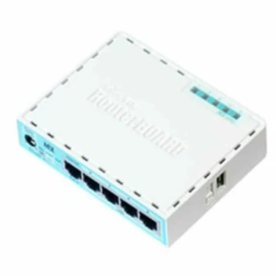Bild av MikroTik RB750GR3 Router, Turkos, Vit