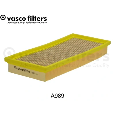 Bild av DAVID VASCO A989 Filtre à air 41 151 321 rectangulaire Cartouche filtrante avec grille intégrée FIAT: Grande Punto 3/5 portes, Doblo II Van / Break
