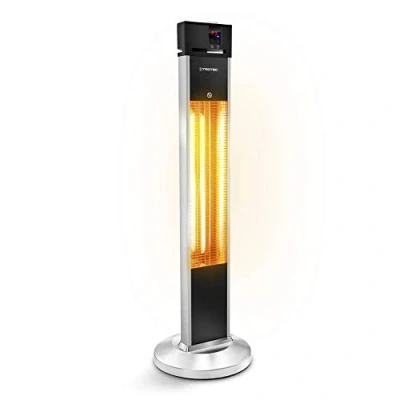 Bild av TROTEC Infraröd värmare stående enhet IRS 2000 E värmeeffekt 650 W/1 350 W/2 000 W värmestrålkastare, IP34, inkl. fjärrkontroll, timerfunktion