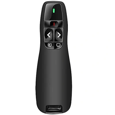 Bild av Trådlös presentatörsfjärrkontroll för PowerPoint Presentation Remote, RF 2.4GHz PPT Clicker Pointer Google Slide Advancer Mac, dator, bärbar dator