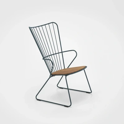 Bild av HOUE Paon Lounge chair stol Pine green H90 x D54 W59 cm