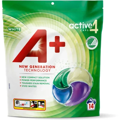 Bild av A+ White Active4 Tvättkapslar 14 styck