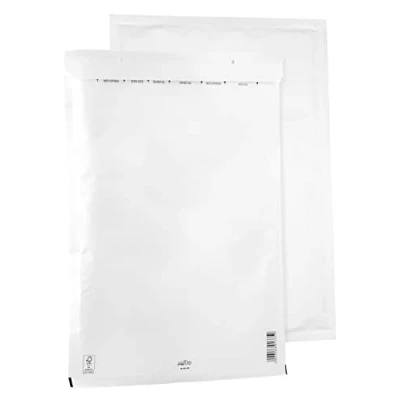Bild av 10 bubbelkuvert vadderade kuvert fraktpåsar Bantex K20 (370 x 480 mm) 20/K, vit, med självhäftande förslutning