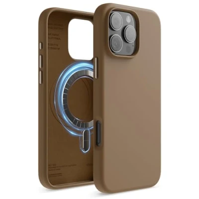 Bild av elago Magnetiskt silikonfodral kompatibelt med iPhone 16 Pro Max fodral 6,9 tum, alla MagSafe tillbehör inbyggda magneter, mjukt greppsilikon, stötsäker