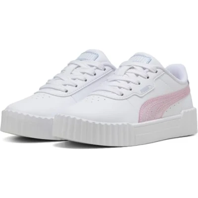 Bild av Puma flicka Carina 3.0 Blurry Dreams Ps Sneaker, White Rose Mauve kallt väder, 2.5 UK Child