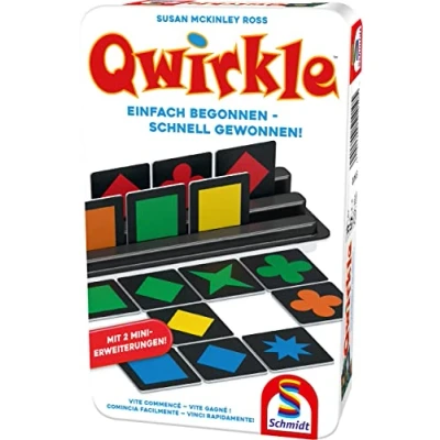 Bild av Schmidt Spiele 51410 Qwirkle Travel Game, Vit