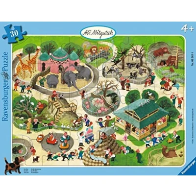 Bild av Ravensburger Barnpussel Ali presentuttag: Im Zoo 3048 delar rampussel för barn från 4 år