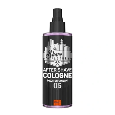 Bild av The Shave Factory After Cologne En Doftande Essens för Oklanderlig Skötsel Efter Rakning Långvarig Känsla av Friskhet och Komfort (250ML, 05 Medelhavet)