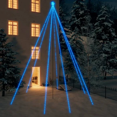Bild av VidaXl Julgransbelysning Inomhus/Utomhus 1300 Leds Blå 8 M
