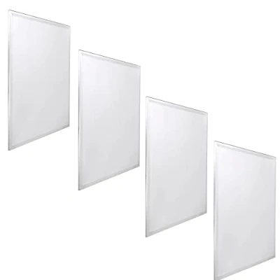 Bild av Jandei Pack x4 Bakgrundsbelyst LED panel, mått 60x60cm, 48W, Cold White 6000K, 3900 lumen, Vit Ram, För infällning i False Ceiling Armstrong typ, Driver ingår