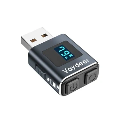 Bild av VAYDEER Musrörelse för hemmakontor USB mus jigggler [högkvalitativt aluminium] [ej påvisbar] [LED display] [timerfunktion] musuppdragare mobil automatisk musvickare musrörelse, silver