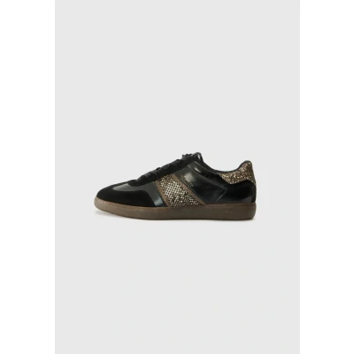 Bild av Tamaris dam Low 1 23624 43 sneakers, Svart orm, 40 EU
