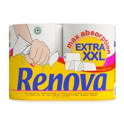 Bild av Renova Maxi Absorption Extra XXL, 2 rullar Standard XXL storlek, FSC certifierat papper