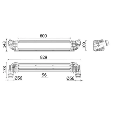 Bild av Laddluftkylare Mahle CI 668 000P