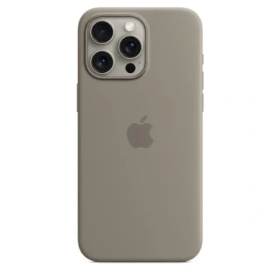 Bild av Apple iPhone 15 Pro Max Silicone Case with MagSafe Clay