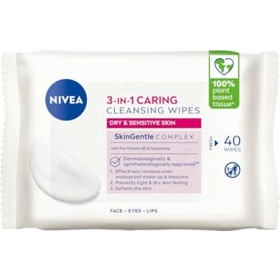 Bild av NIVEA Ansiktsservetter Gentle Cleansing Wipes 40 st