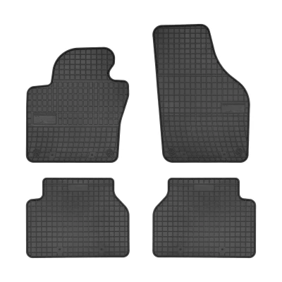 Bild av FROGUM 0400 Ensemble de tapis sol Caoutchouc avant et arrière 4 noir Sur mesure VOLKSWAGEN: Tiguan I