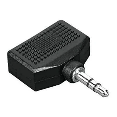 Bild av Hama 2 x 3.5 mm Stereosplittare, Svart/Silver