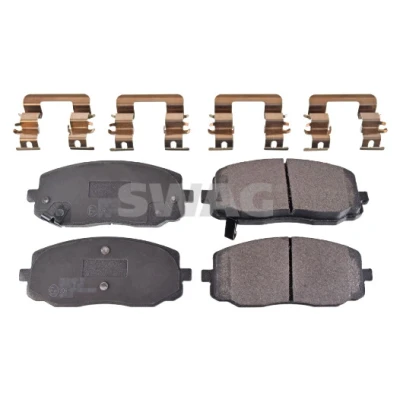 Bild av SWAG 33 10 7280 Jeu de plaquettes frein Essieu avant avec indicateur d&#039;usure tôle anti bruit, monture HYUNDAI: i20 I 3/5 portes, i10