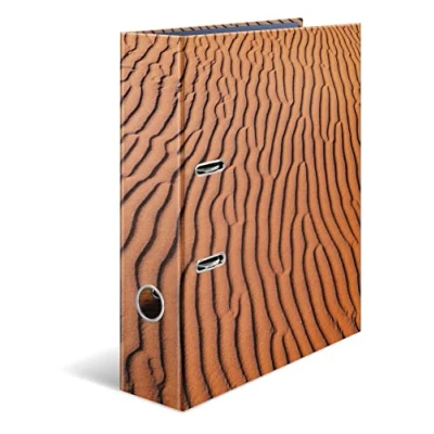 Bild av HERMA 19651 Mapp A4 Nature Sand, 7 cm bred, stabil kartong, färgat yttre och inre tryck med haptisk finish, receptmapp, ringmapp, mapp, kontorsmapp, motivmapp