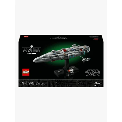 Bild av LEGO Star Wars: Return of the Jedi Home One Starcruiser, Modellbyggsats av rymdskepp, Byggser och rumsdekoration att samla på, Fantasifarkost, Kreativ present för vuxna 75405