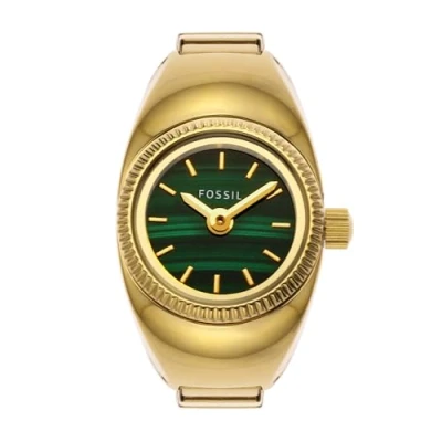 Bild av Fossil dam analog kvartsklocka med rostfritt stål rem ES5308, Guld, armband