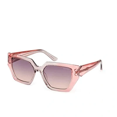 Bild av Guess IN Iniettato PER Solglasögon, Storlek: One Size, Rosa viola sfumato specchiato