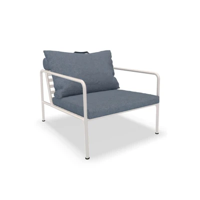 Bild av HOUE AVON Lounge Chair Trädgårdsstol Sky/Muted White H58 x W81 D99 SH39 cm