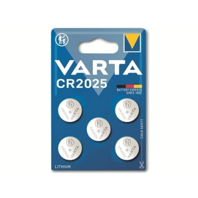 Bild av VARTA batteri CR2025 litium knappcell 3V 5 pack