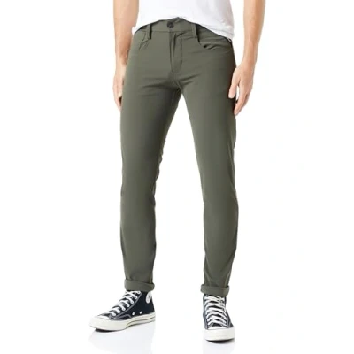 Bild av Replay Herr Chino Anbass Slim Fit Hyperflex Hybrid med stretch, Olive 935, 31W / 34L