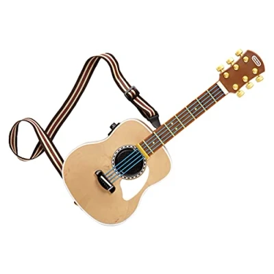 Bild av Little Tikes My Real Jam akustisk gitarr leksaksgitarr med rem och väska 4 spellägen, volymkontroll, Bluetooth anslutning främjar fantasifullt kreativt spel från 3 år