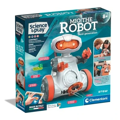Bild av Clementoni 78827 Science &amp; Play Robotics Mio The Robot Barnprogrammering, På Svenska, Finska, Norska Och Danska, Leksak För Barn 8 12 År, Tillverkat I Italien