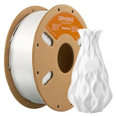 Bild av ERYONE PLA 1,75 mm filament, filament för 3D skrivare PLA, 0,03 mm, 1 kg/Spule, vit