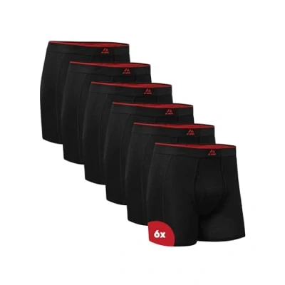 Bild av DANISH ENDURANCE Bambukalsonger för män, luftiga, med eller utan gylf, 10 pack, 6 pack 3 Svart, S