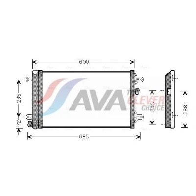 Bild av Kondensor, klimatanläggning AVA QUALITY COOLING VNA5183D