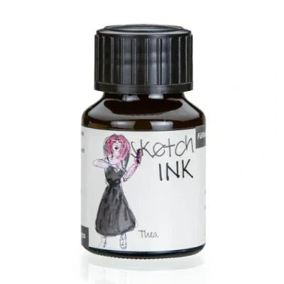 Bild av Rörer &amp; Klingner sketchINK skriv och ritbläck 50 ml flaska umbra Thea