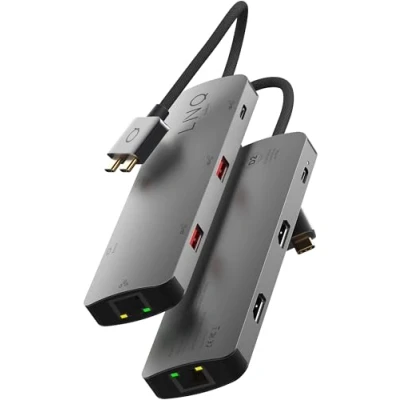 Bild av LINQ 7 in 2 PRO D2 Edition USB C Multiport Hub Grå