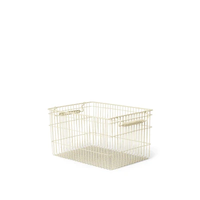 Bild av Ferm Living Cala Stackable Baskets Set of 2 Korg Cashmere B: 36.2 x H: 20.2 D: 26.2 cm