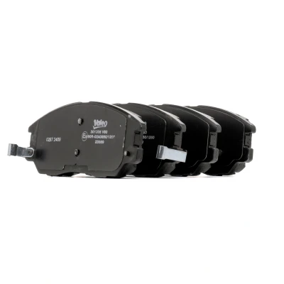 Bild av VALEO 301505 Jeu de plaquettes frein FIRST Essieu avant contact signal d&#039;usure inclus sans kit vis fixation, avec tôle anti bruit