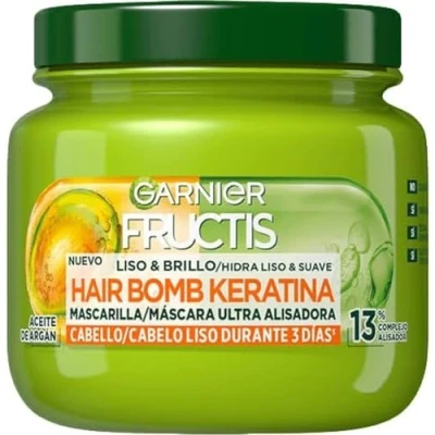 Bild av Garnier Fructis Smooth &amp; Brilliant Fortifying Hair Mask som jämnar ut och ger näring, med flytande vegetabiliskt keratin arganolja 320 ml