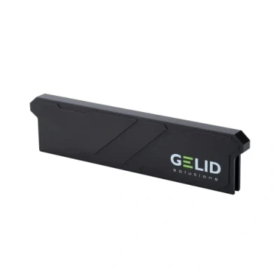 Bild av Gelid Solutions IceRock minnesfläkt, stöder DDR3/DDR4 och DDR5, av aluminium, lätt design, svart.
