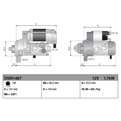 Bild av Startmotor DENSO DSN1487