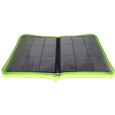 Bild av Docsmagic.de Premium Pro Player 9 Pocket Zip Album Light Green 360 Card Binder MTG PKM YGO